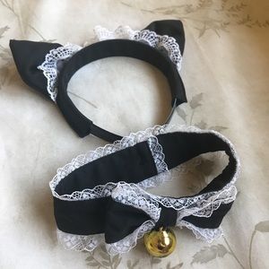 Cosplay Cat Maid Ears and Collar